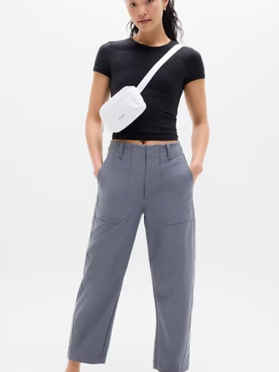 Athleta Pants - Athleta Skyline High Rise Barrel Leg Pant in Slate - 14 - NWT